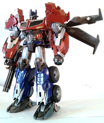~Transformers: Prime Beast Hunters Custom Voyager Class Optimus Prime By Mykl~